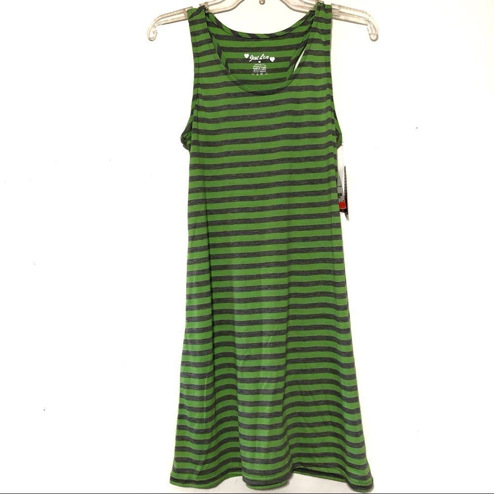 Just Love Sleeveless thin stripe short maxi